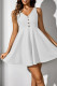 Casual Solid Color Patchwork V Neck Sleeveless Dresses