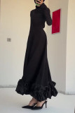 Elegant Stringy Selvedge O Neck Evening Dresses