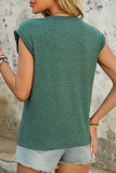 Casual Solid Color O Neck T-Shirts