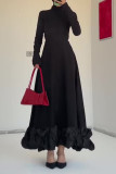 Elegant Stringy Selvedge O Neck Evening Dresses