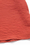 Vacation Solid Color Lace Up Ruched V Neck Sling Dresses