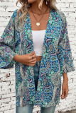 Vacation Floral Print Contrast Swimwears Cover Up