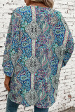 Vacation Floral Print Contrast Swimwears Cover Up
