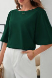 Daily Solid Color O Neck T-Shirts