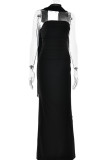 Sexy Solid Color ribbon Strapless Evening Dresses