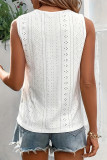 Casual Solid Color Patchwork V Neck Tops