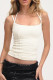 Sexy Solid Color Patchwork U Neck Tops