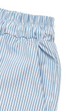 Street Stripe Draw String Pocket Contrast Loose High Waist Straight Full Print Bottoms