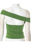 Sexy Solid Color Backless Irregular Off Shoulder Tops(Three ways to wear it)