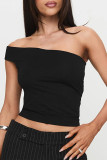 Sexy Solid Color Backless Irregular Off Shoulder Tops(Three ways to wear it)