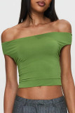 Sexy Solid Color Backless Irregular Off Shoulder Tops(Three ways to wear it)