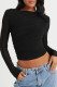 Casual Solid Color See-Through Mesh O Neck Tops