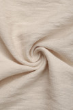 Casual Solid Color Draw String Texture Loose Straight Solid Color Bottoms