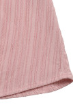 Elegant Solid Color Buttons Ruched Texture V Neck A Line Short Sleeve Dress
