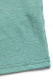 Casual Solid Color Backless Beading O Neck T-Shirts