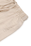 Casual Solid Color Draw String Texture Loose Straight Solid Color Bottoms