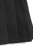 Elegant Solid Color Buttons With Belt Zipper Pleated High Waist Type A Solid Color Bottoms
