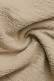 Vacation Solid Color Flounce Loose Type A Solid Color Bottoms