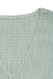 Elegant Solid Color Ruched Flounce V Neck A Line Dresses