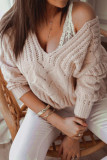 Fashion Casual Solid V Neck Tops