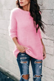 Fashion Street Solid O Neck Tops