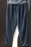 Fashion Casual Solid Loose High Waist Harlan Bottoms