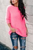 Fashion Street Solid O Neck Tops