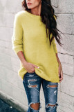 Fashion Street Solid O Neck Tops