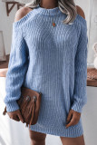Fashion Casual Solid O Neck A Line Dresses