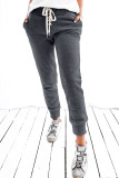 Fashion Casual Solid Frenulum Harlan Bottoms