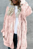 Fashion Street Solid Split Joint Hooded Collar Outerwear