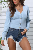 Fashion Street Solid V Neck Tops