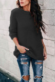 Fashion Street Solid O Neck Tops