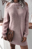 Fashion Casual Solid O Neck A Line Dresses