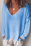 Fashion Street Solid V Neck Tops