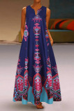 Fashion Sexy Print V Neck Printed Dresses