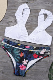 Fashion Sexy Print Split Joint Swimwears