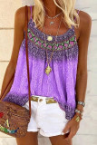Fashion Casual Print Spaghetti Strap Tops