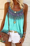 Fashion Casual Print Spaghetti Strap Tops