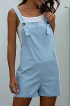 Fashion Casual Solid Spaghetti Strap Loose Rompers