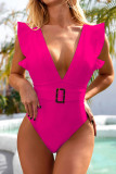 Fashion Simplicity Solid Swimwears