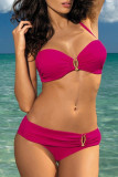 Fashion Sexy Solid Backless Swimwears