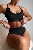 Fashion Sexy Solid Split Joint Swimwears