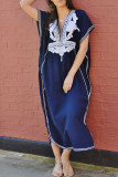 Fashion Vacation Print Split Joint Swimwears Cover Up
