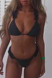 Fashion Sexy Patchwork Frenulum Swimwears