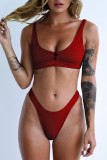 Fashion Sexy Solid Swimwears