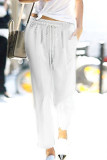 Fashion Street Solid Loose High Waist Harlan Bottoms