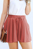 Fashion Casual Solid Frenulum Loose High Waist Bottoms