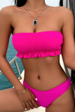 Fashion Simplicity Solid Split Joint Swimwears