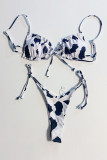 Fashion Simplicity Solid Frenulum Swimwears